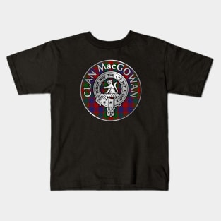 Clan MacGowan Crest & Tartan Kids T-Shirt
